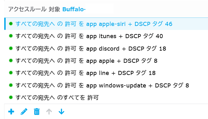 Siri、iTunes、Discord、Apple、LINE、Windows UpdateをL3マーキング