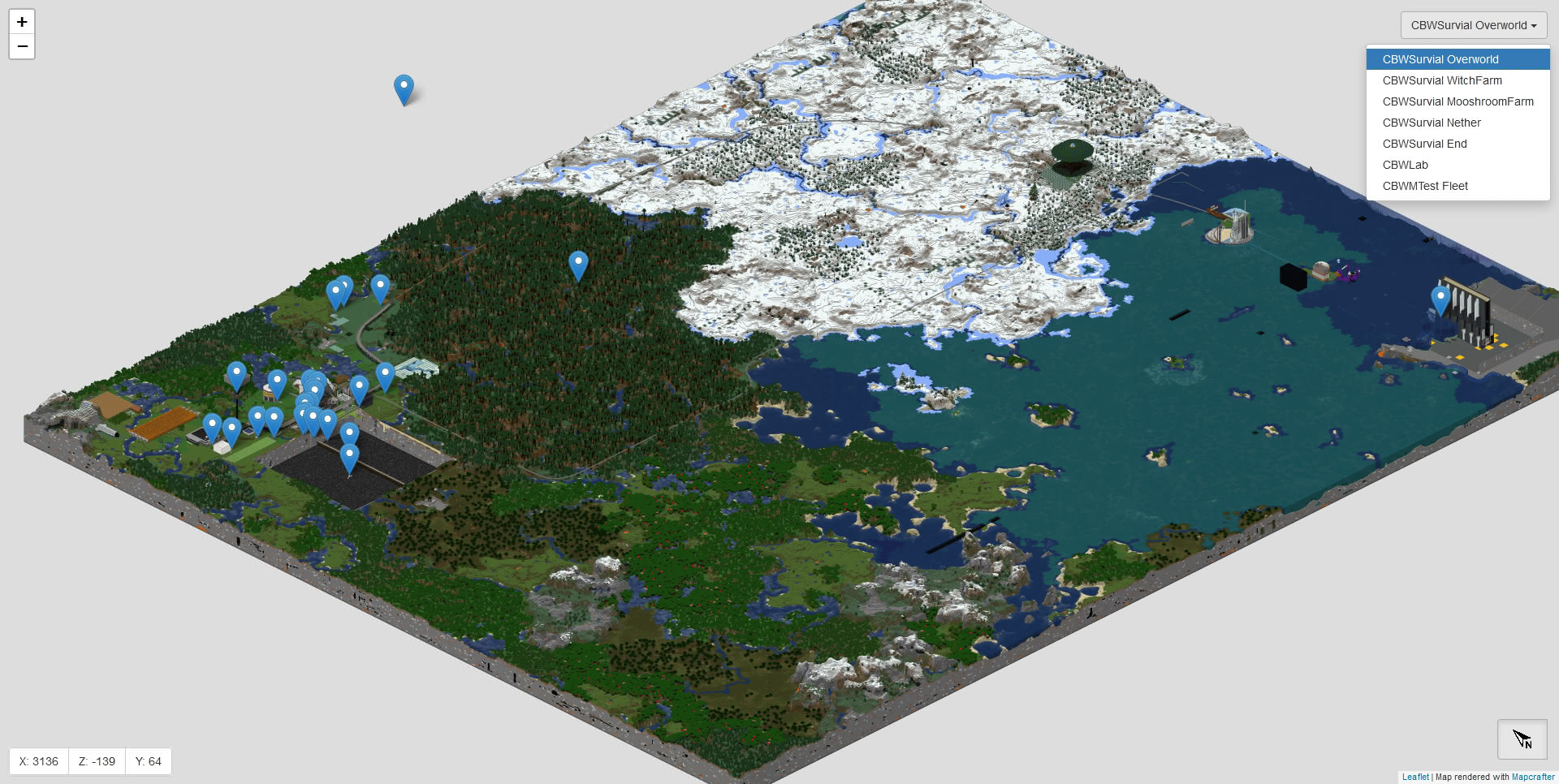 1.15対応 MapcrafterでMinecraftのマップをレンダリングする